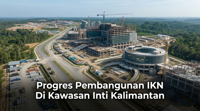 Progres Pembangunan IKN Di Kawasan Inti Kalimantan